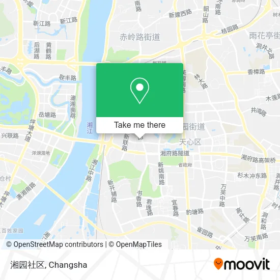 湘园社区 map