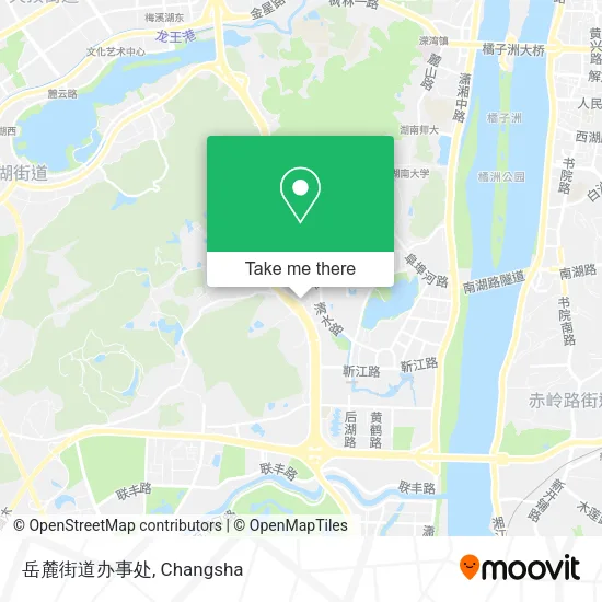 岳麓街道办事处 map