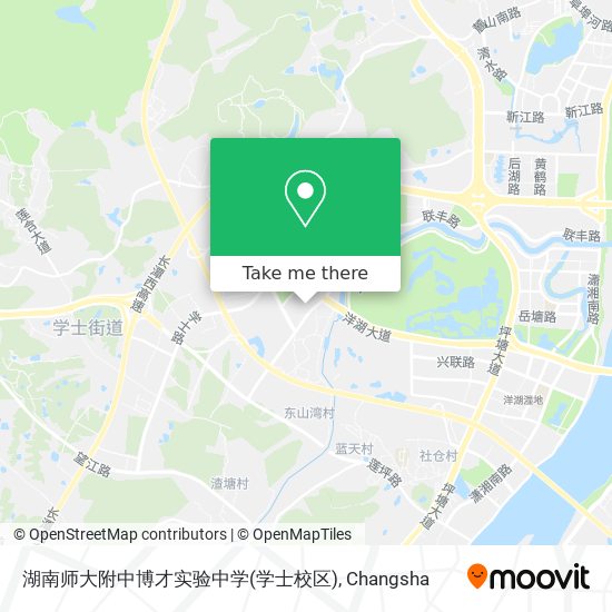湖南师大附中博才实验中学(学士校区) map