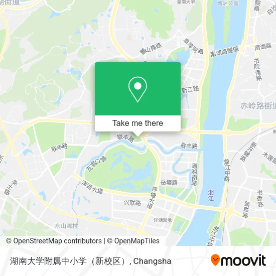 湖南大学附属中小学（新校区） map
