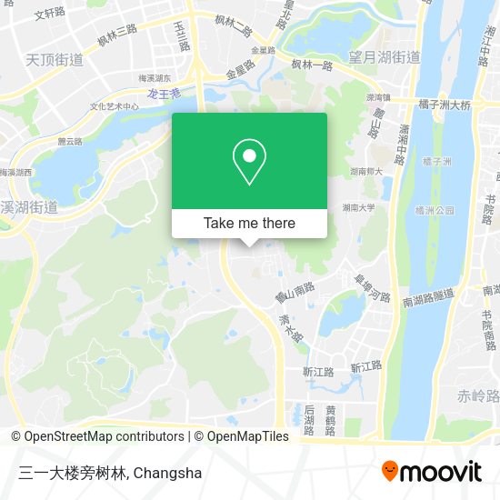 三一大楼旁树林 map