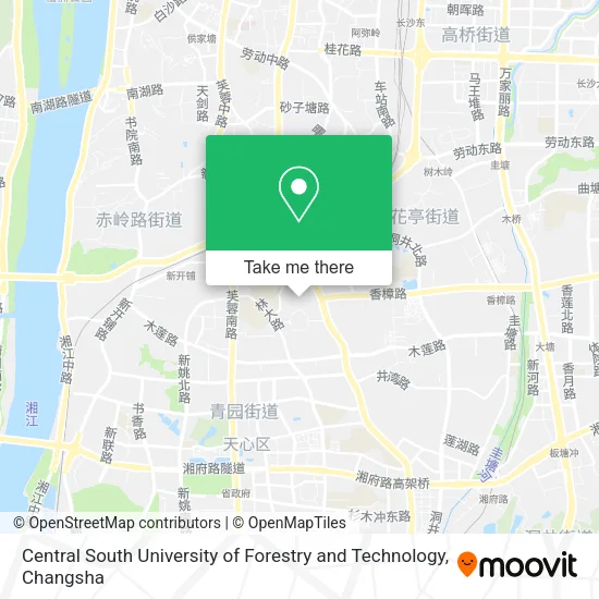 Central South University of Forestry and Technology map