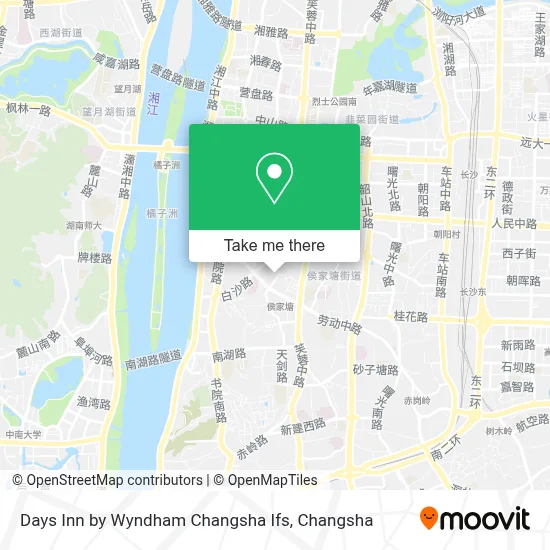 Days Inn by Wyndham Changsha Ifs map