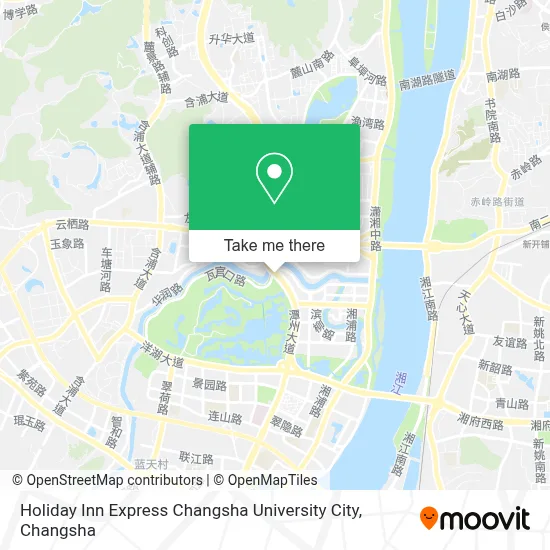 Holiday Inn Express Changsha University City map