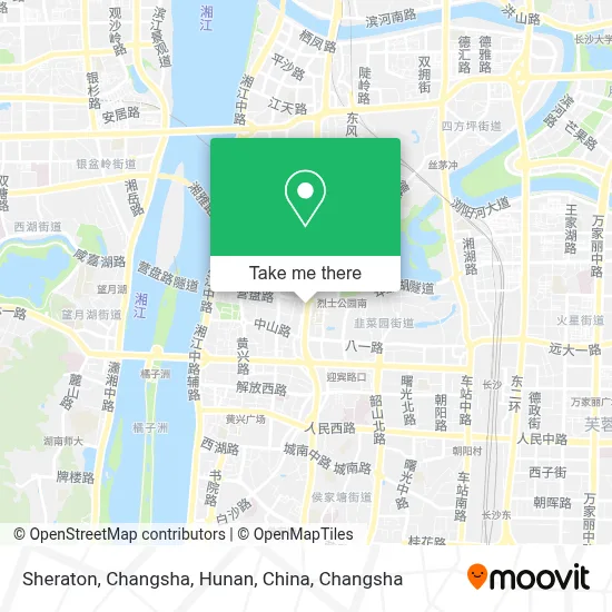 Sheraton, Changsha, Hunan, China map