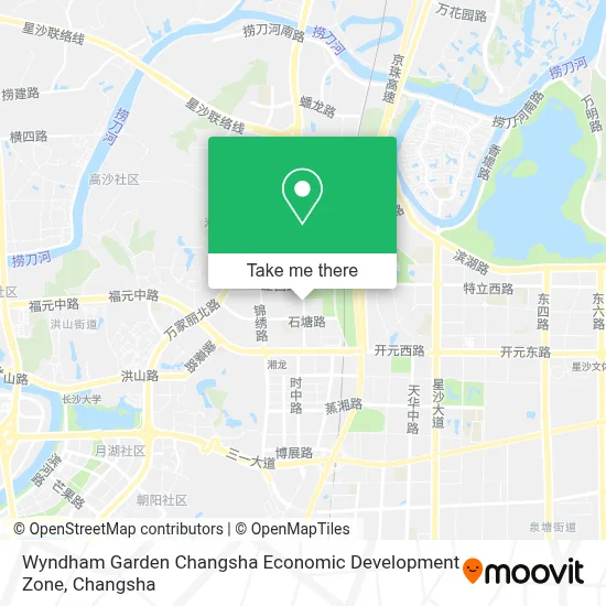 Wyndham Garden Changsha Economic Development Zone map