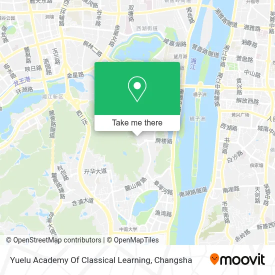Yuelu Academy Of Classical Learning map