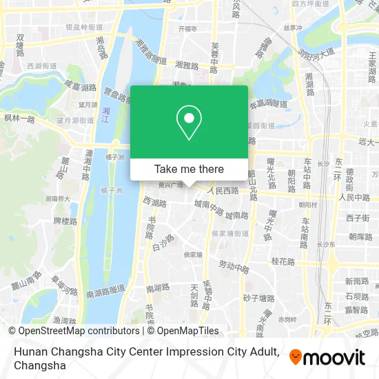 Hunan Changsha City Center Impression City Adult map