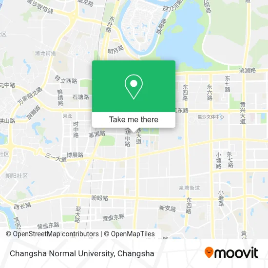 Changsha Normal University map