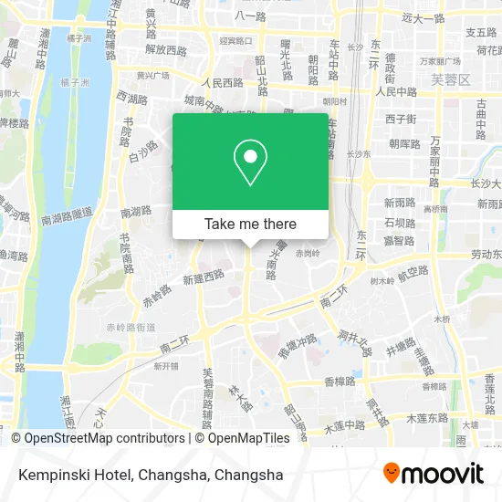 Kempinski Hotel, Changsha map