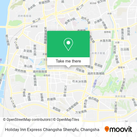 Holiday Inn Express Changsha Shengfu map