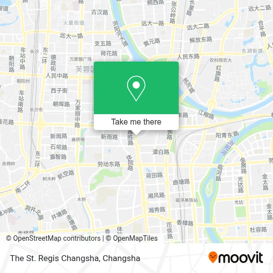 The St. Regis Changsha map