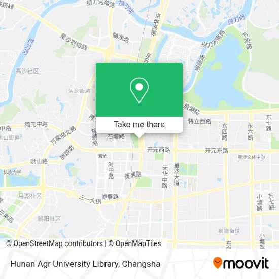 Hunan Agr University Library map