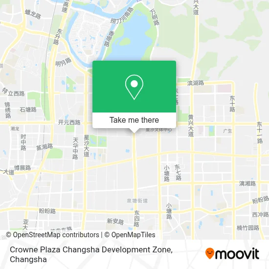 Crowne Plaza Changsha Development Zone map