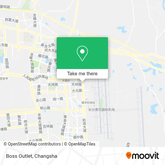 Boss Outlet map