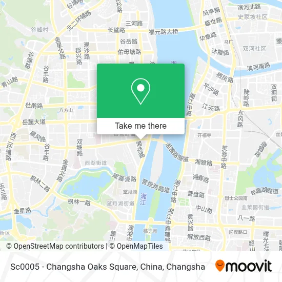 Sc0005 - Changsha Oaks Square, China map