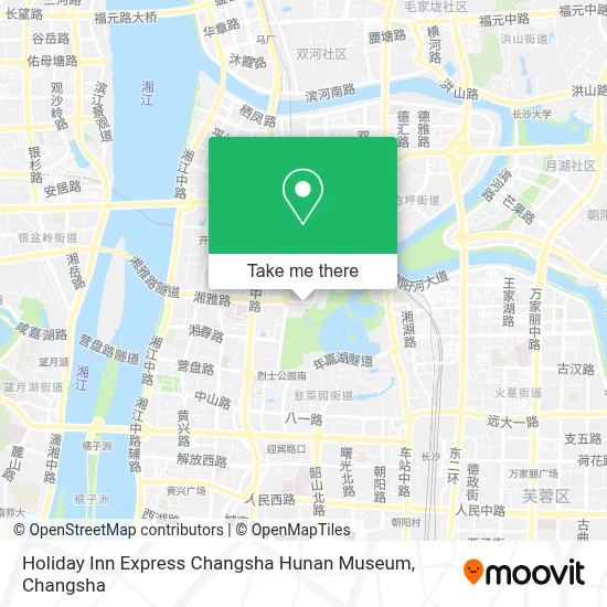 Holiday Inn Express Changsha Hunan Museum map