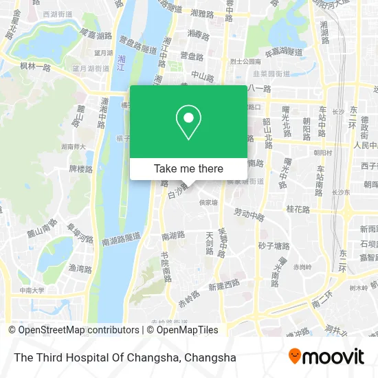 The Third Hospital Of Changsha map