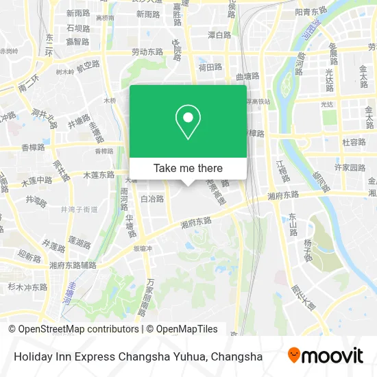Holiday Inn Express Changsha Yuhua map