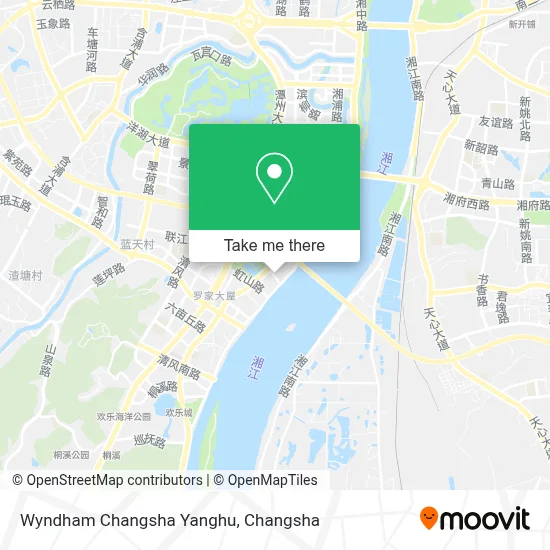 Wyndham Changsha Yanghu map