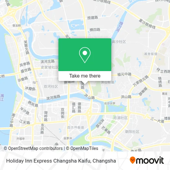 Holiday Inn Express Changsha Kaifu map