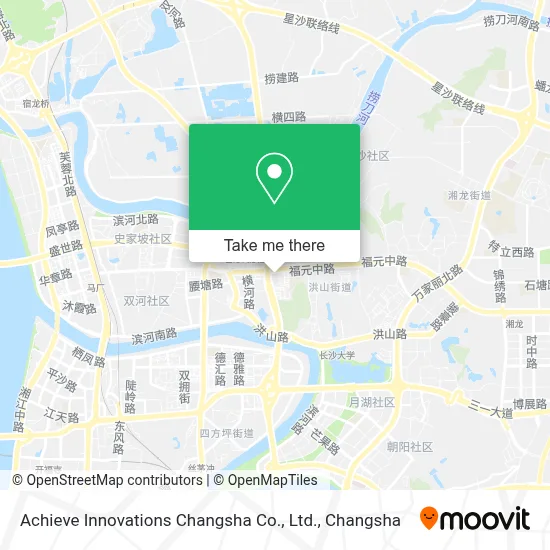 Achieve Innovations Changsha Co., Ltd. map