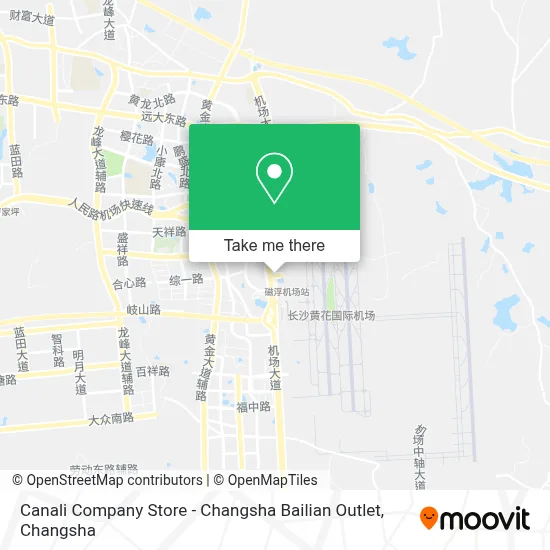 Canali Company Store - Changsha Bailian Outlet map