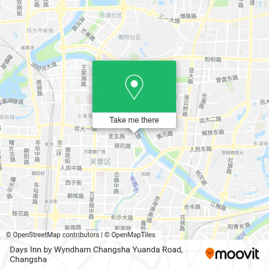Days Inn by Wyndham Changsha Yuanda Road map