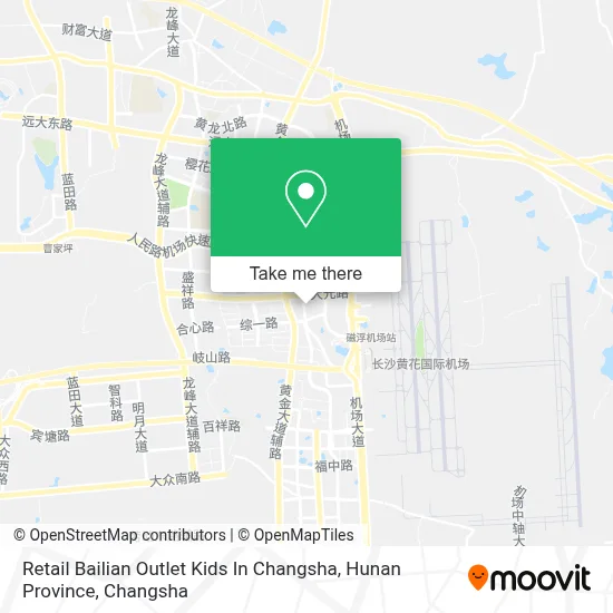 Retail Bailian Outlet Kids In Changsha, Hunan Province map