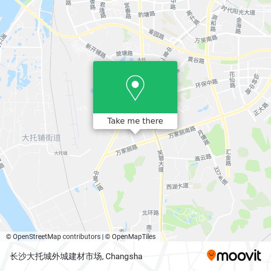 长沙大托城外城建材市场 map