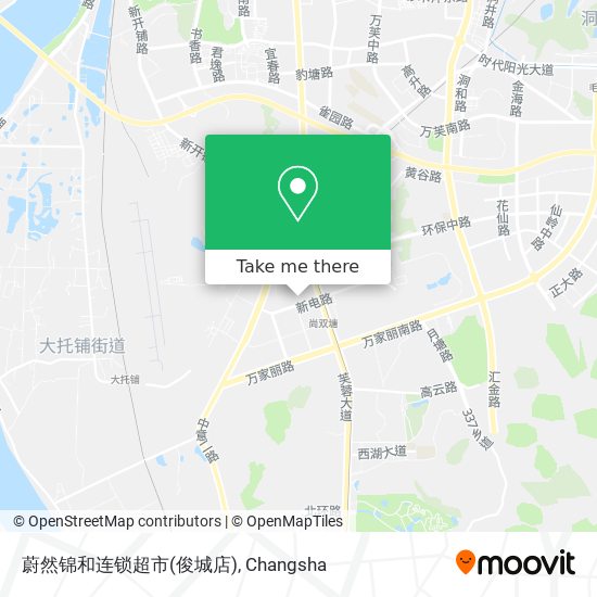 蔚然锦和连锁超市(俊城店) map