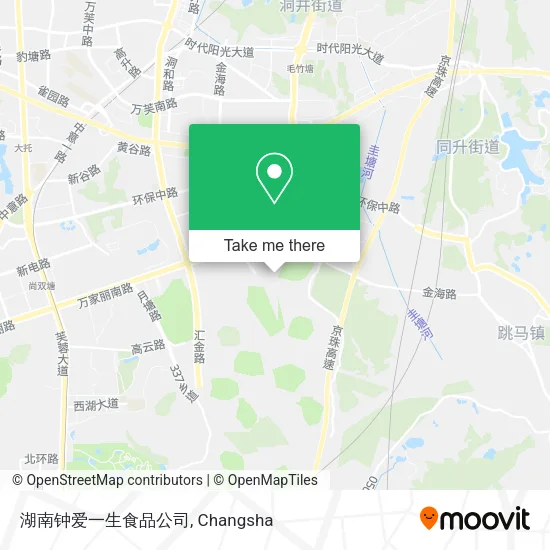 湖南钟爱一生食品公司 map