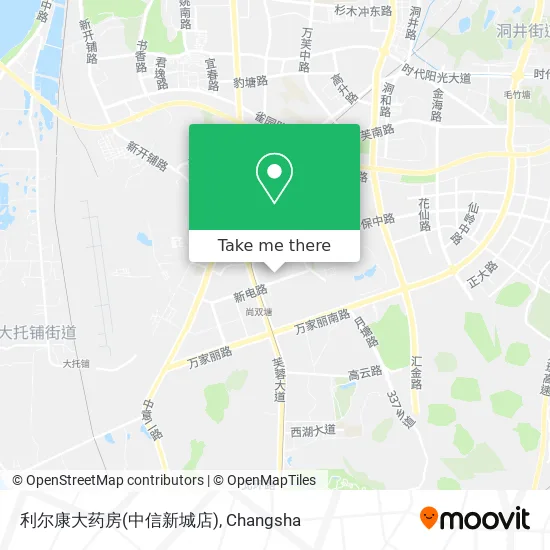 利尔康大药房(中信新城店) map