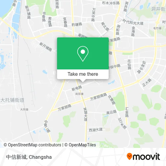 中信新城 map