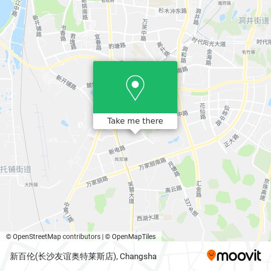 新百伦(长沙友谊奥特莱斯店) map