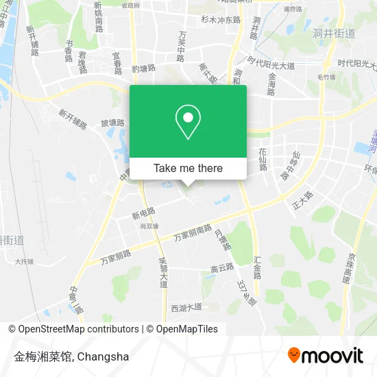 金梅湘菜馆 map