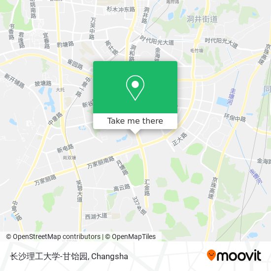 长沙理工大学-甘饴园 map