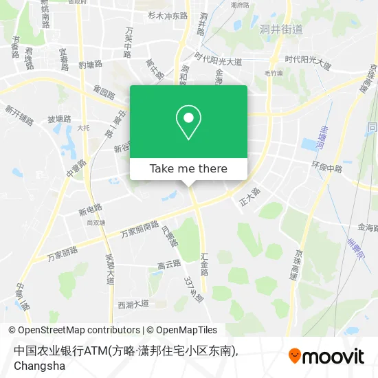 中国农业银行ATM(方略·潇邦住宅小区东南) map