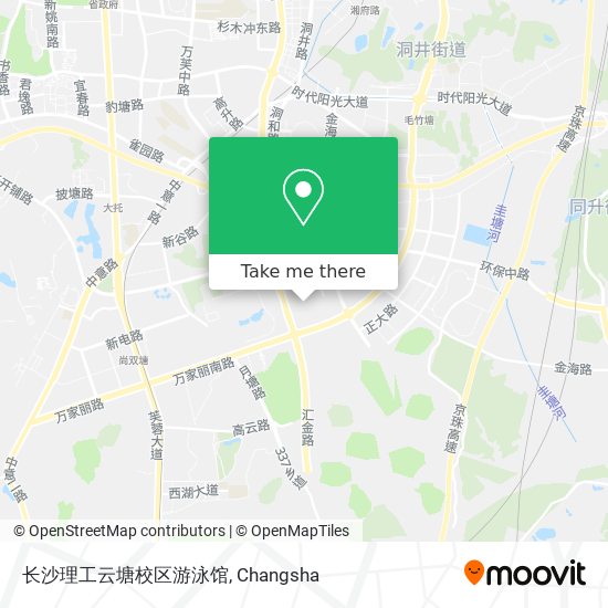 长沙理工云塘校区游泳馆 map