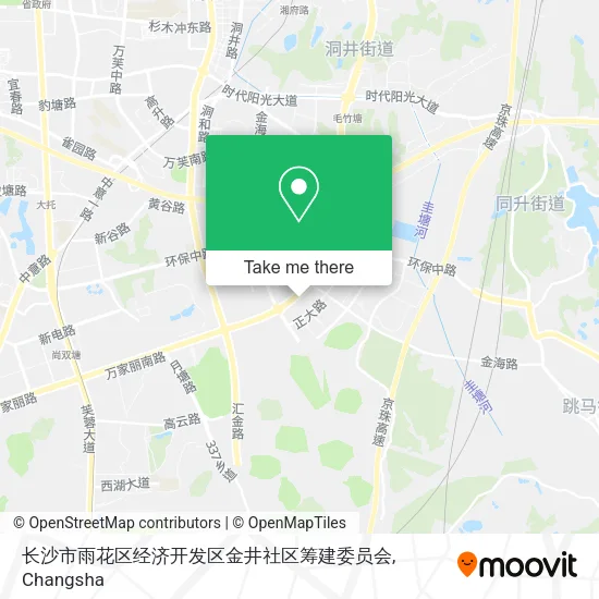 长沙市雨花区经济开发区金井社区筹建委员会 map