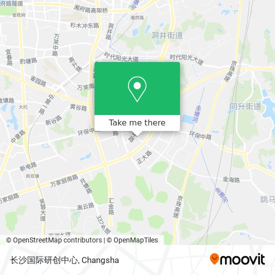长沙国际研创中心 map