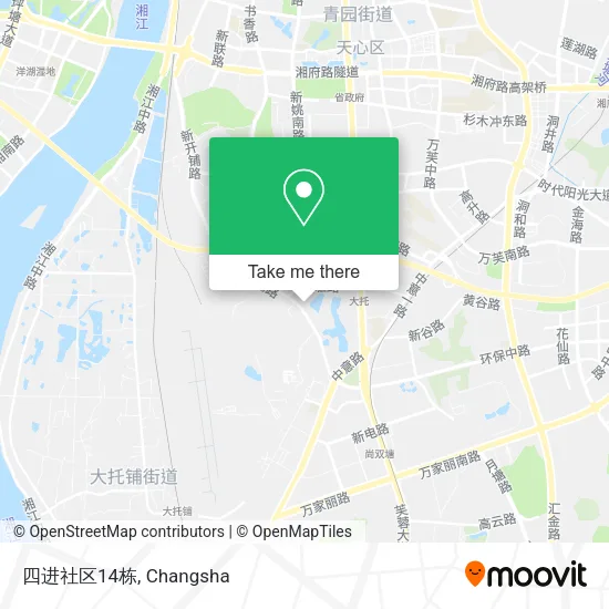 四进社区14栋 map