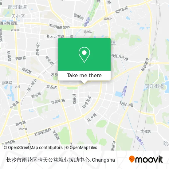 长沙市雨花区晴天公益就业援助中心 map