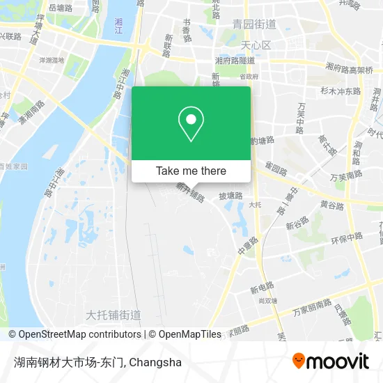 湖南钢材大市场-东门 map