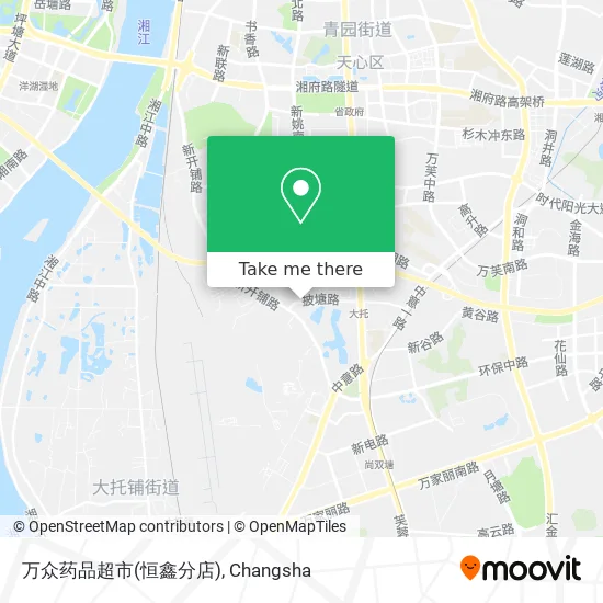 万众药品超市(恒鑫分店) map