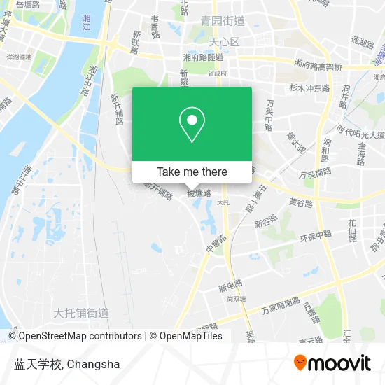 蓝天学校 map