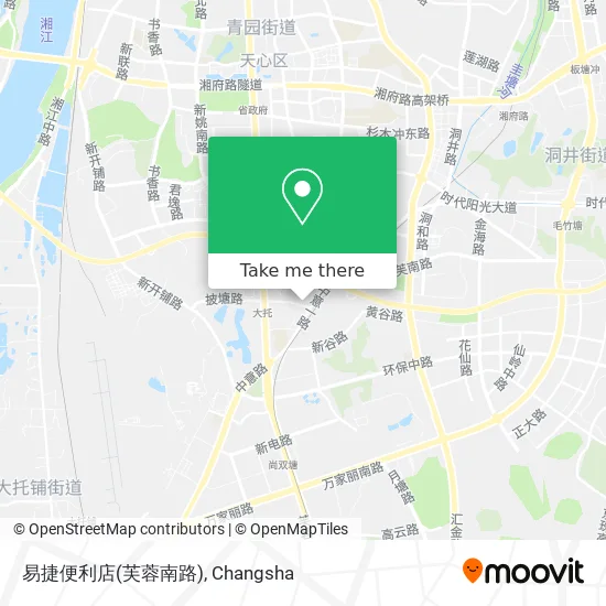 易捷便利店(芙蓉南路) map