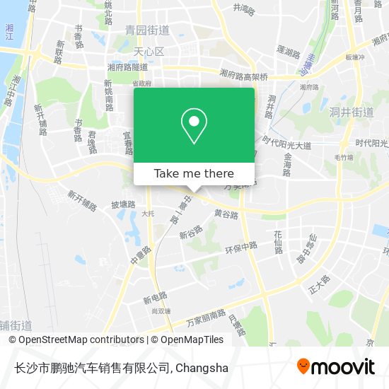 长沙市鹏驰汽车销售有限公司 map