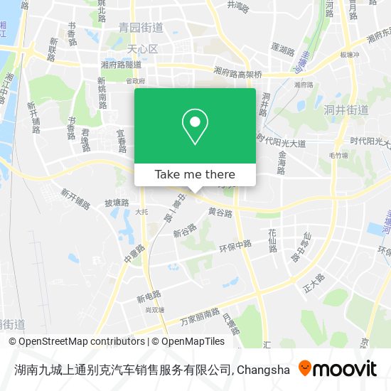 湖南九城上通别克汽车销售服务有限公司 map