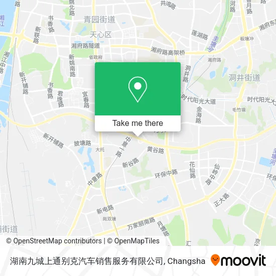 湖南九城上通别克汽车销售服务有限公司 map